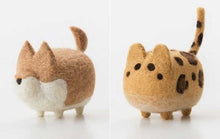 Load image into Gallery viewer, 2 pcs Non-finished Accessories Felt Poke DIY No Faceless Dogs tiger cat Material Package Wool Felt Poked Doll Felt Needles