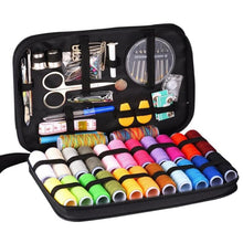 Load image into Gallery viewer, Portable Sewing Box Kit Travelling Quilting Stitching Embroidery Sewing Threads Needle Scissors Ruler Sewing Accessories