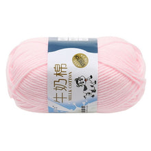 Load image into Gallery viewer, Milk Soft Muiticolor Baby Cotton Wool Yarn Double Knitting Yarn Crochet DIY Craft Knit Sweater Scarf Hat Hand Knitted Yarn