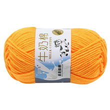 Load image into Gallery viewer, Milk Soft Muiticolor Baby Cotton Wool Yarn Double Knitting Yarn Crochet DIY Craft Knit Sweater Scarf Hat Hand Knitted Yarn