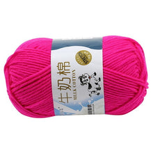 Load image into Gallery viewer, Milk Soft Muiticolor Baby Cotton Wool Yarn Double Knitting Yarn Crochet DIY Craft Knit Sweater Scarf Hat Hand Knitted Yarn