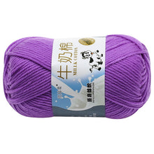 Load image into Gallery viewer, Milk Soft Muiticolor Baby Cotton Wool Yarn Double Knitting Yarn Crochet DIY Craft Knit Sweater Scarf Hat Hand Knitted Yarn