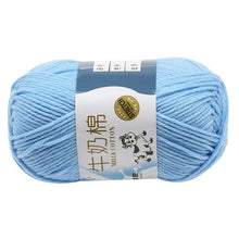 Load image into Gallery viewer, Milk Soft Muiticolor Baby Cotton Wool Yarn Double Knitting Yarn Crochet DIY Craft Knit Sweater Scarf Hat Hand Knitted Yarn
