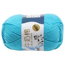 Load image into Gallery viewer, Milk Soft Muiticolor Baby Cotton Wool Yarn Double Knitting Yarn Crochet DIY Craft Knit Sweater Scarf Hat Hand Knitted Yarn