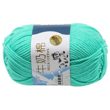 Load image into Gallery viewer, Milk Soft Muiticolor Baby Cotton Wool Yarn Double Knitting Yarn Crochet DIY Craft Knit Sweater Scarf Hat Hand Knitted Yarn