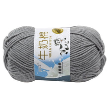 Load image into Gallery viewer, Milk Soft Muiticolor Baby Cotton Wool Yarn Double Knitting Yarn Crochet DIY Craft Knit Sweater Scarf Hat Hand Knitted Yarn