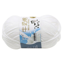 Load image into Gallery viewer, Milk Soft Muiticolor Baby Cotton Wool Yarn Double Knitting Yarn Crochet DIY Craft Knit Sweater Scarf Hat Hand Knitted Yarn