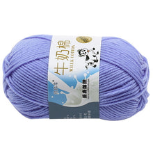 Load image into Gallery viewer, Milk Soft Muiticolor Baby Cotton Wool Yarn Double Knitting Yarn Crochet DIY Craft Knit Sweater Scarf Hat Hand Knitted Yarn