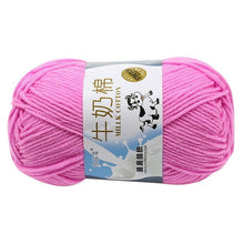 Load image into Gallery viewer, Milk Soft Muiticolor Baby Cotton Wool Yarn Double Knitting Yarn Crochet DIY Craft Knit Sweater Scarf Hat Hand Knitted Yarn
