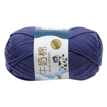 Load image into Gallery viewer, Milk Soft Muiticolor Baby Cotton Wool Yarn Double Knitting Yarn Crochet DIY Craft Knit Sweater Scarf Hat Hand Knitted Yarn