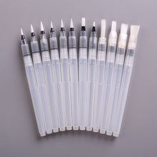 Load image into Gallery viewer, Nylon Hair Pilot Water Brush Painting Pen 1 Set 6 Pcs Refillable Water Brushes Art Supplies Plastic Handle Ink Pens