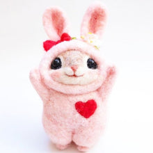 Load image into Gallery viewer, 2019 Creative Popular Cute Pets Mouse Rabbit Squirrel Wool Felting Toy Doll Wool Felt Poked Kitting DIY Package Non-Finished