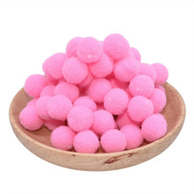 Load image into Gallery viewer, 100Pcs 15/20/25mm Fluffy Soft Pompom Balls Handmade Kids Toys Wedding Decoration DIY Pom Poms Felt Ball Sewing Craft Supplies