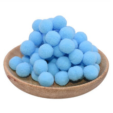 Load image into Gallery viewer, 100Pcs 15/20/25mm Fluffy Soft Pompom Balls Handmade Kids Toys Wedding Decoration DIY Pom Poms Felt Ball Sewing Craft Supplies