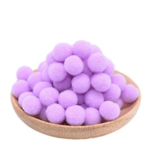 Load image into Gallery viewer, 100Pcs 15/20/25mm Fluffy Soft Pompom Balls Handmade Kids Toys Wedding Decoration DIY Pom Poms Felt Ball Sewing Craft Supplies