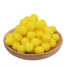 Load image into Gallery viewer, 100Pcs 15/20/25mm Fluffy Soft Pompom Balls Handmade Kids Toys Wedding Decoration DIY Pom Poms Felt Ball Sewing Craft Supplies
